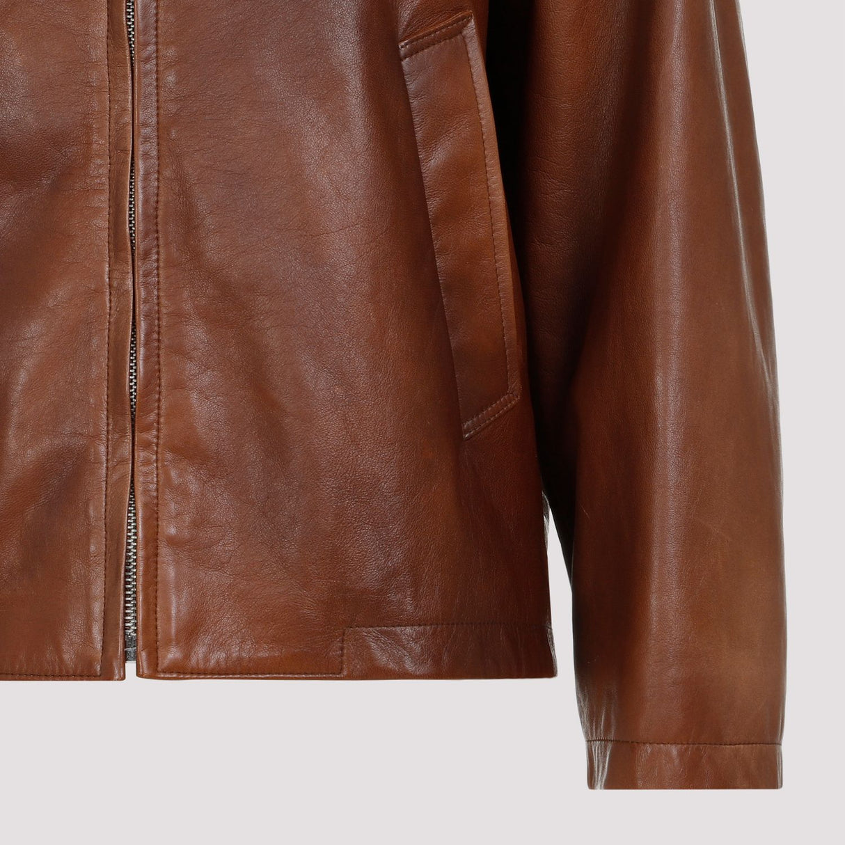 PRADA Luxurious Lamb Leather Jacket - SS24 Collection