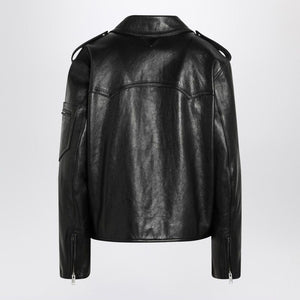 PRADA Women's Leather Jacket with Vintage Treatment