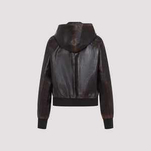 PRADA Lamb Leather Jacket for Women - SS25 Collection