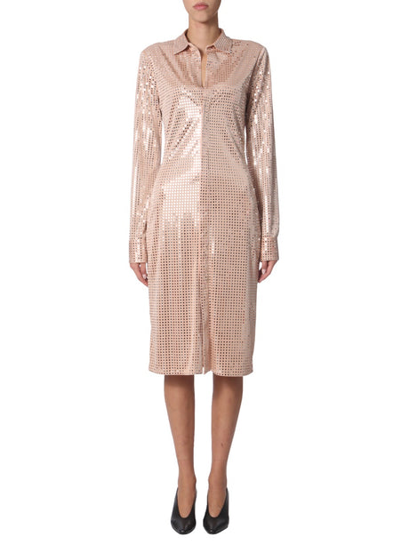 BOTTEGA VENETA Elegant Button-Up Shirt Dress