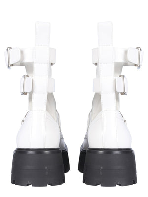 ALEXANDER McQUEEN Fashion Rave Mini Boots with Glossy Finish