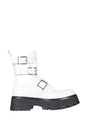 ALEXANDER McQUEEN Fashion Rave Mini Boots with Glossy Finish