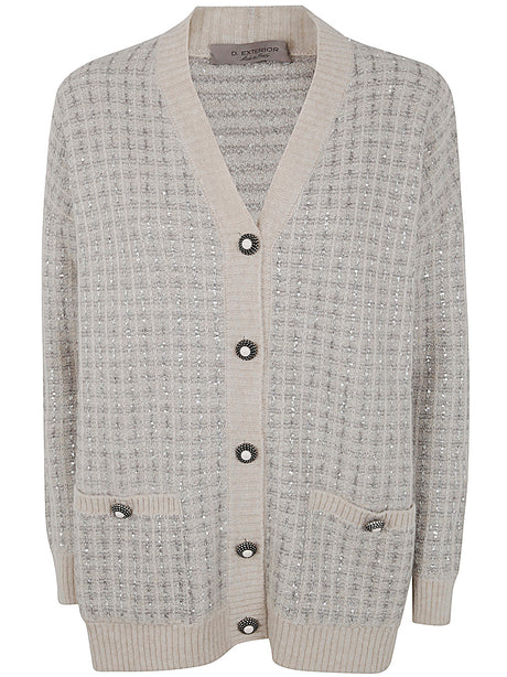 D.EXTERIOR Chic Crystals Cardigan - Perfect for Fall and Winter