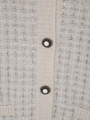 D.EXTERIOR Chic Crystals Cardigan - Perfect for Fall and Winter