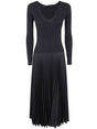 D.EXTERIOR Plisse Long Dress for Women