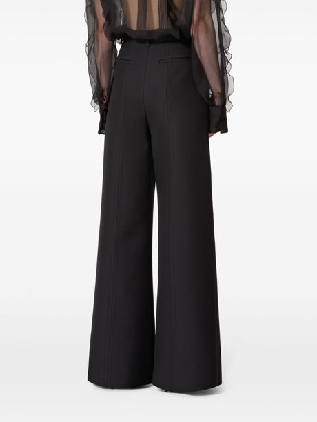 VALENTINO High-Waisted Wide Leg Trousers