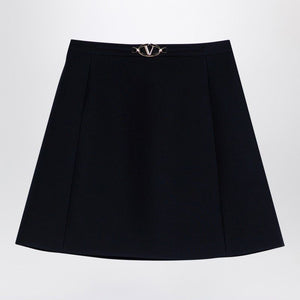 VALENTINO Chic Mini Virgin Wool Skirt