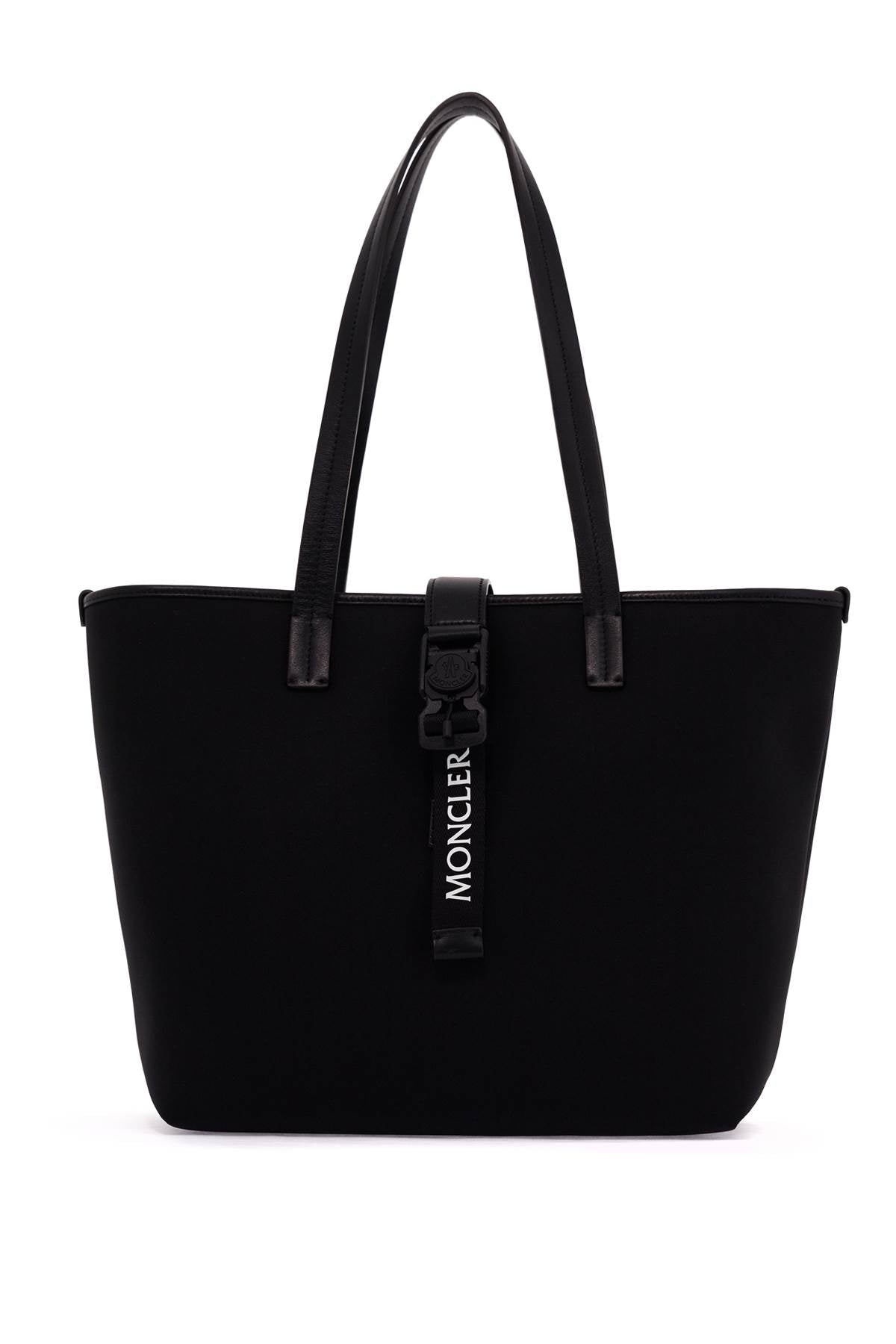 MONCLER Water-Repellent Black Tote Handbag