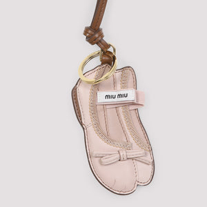 MIU MIU Mini 100% Leather Key Ring