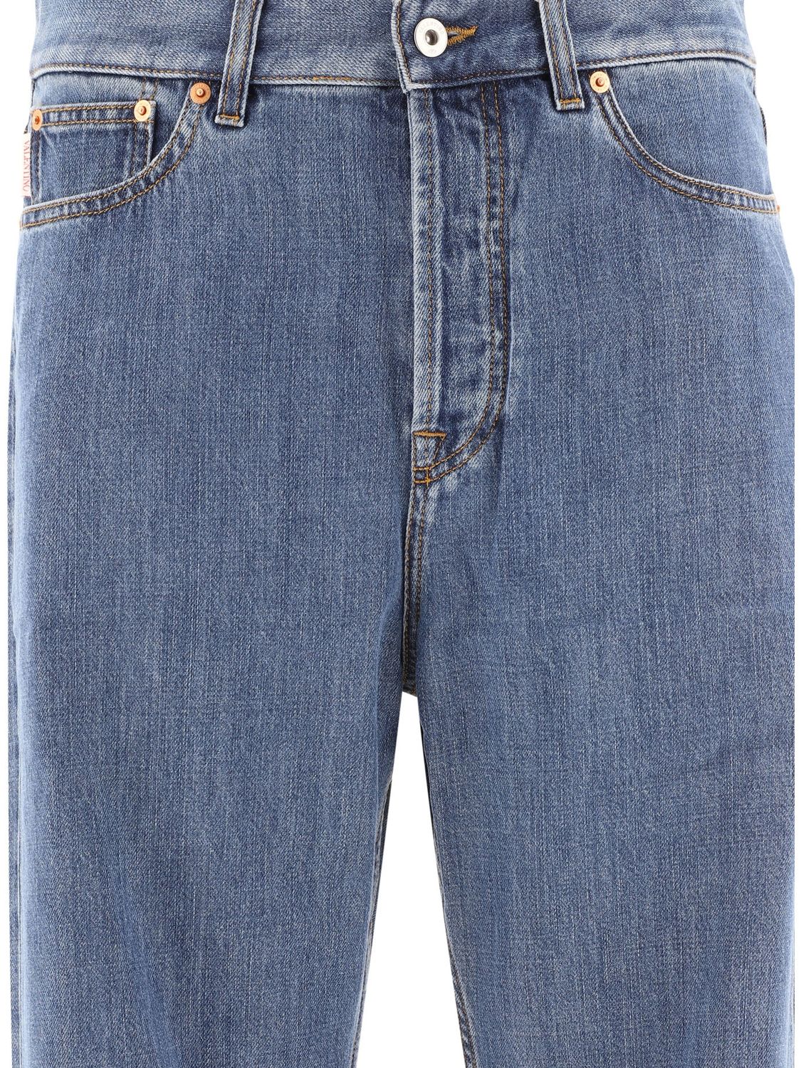 VALENTINO High Rise Baggy Jeans - Regular Fit