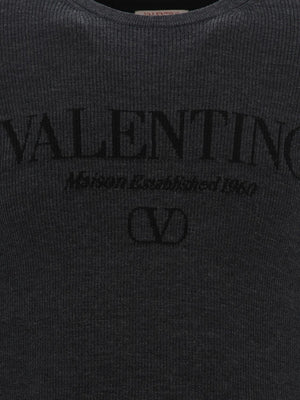 VALENTINO Sleek Wool Intarsia Sweater