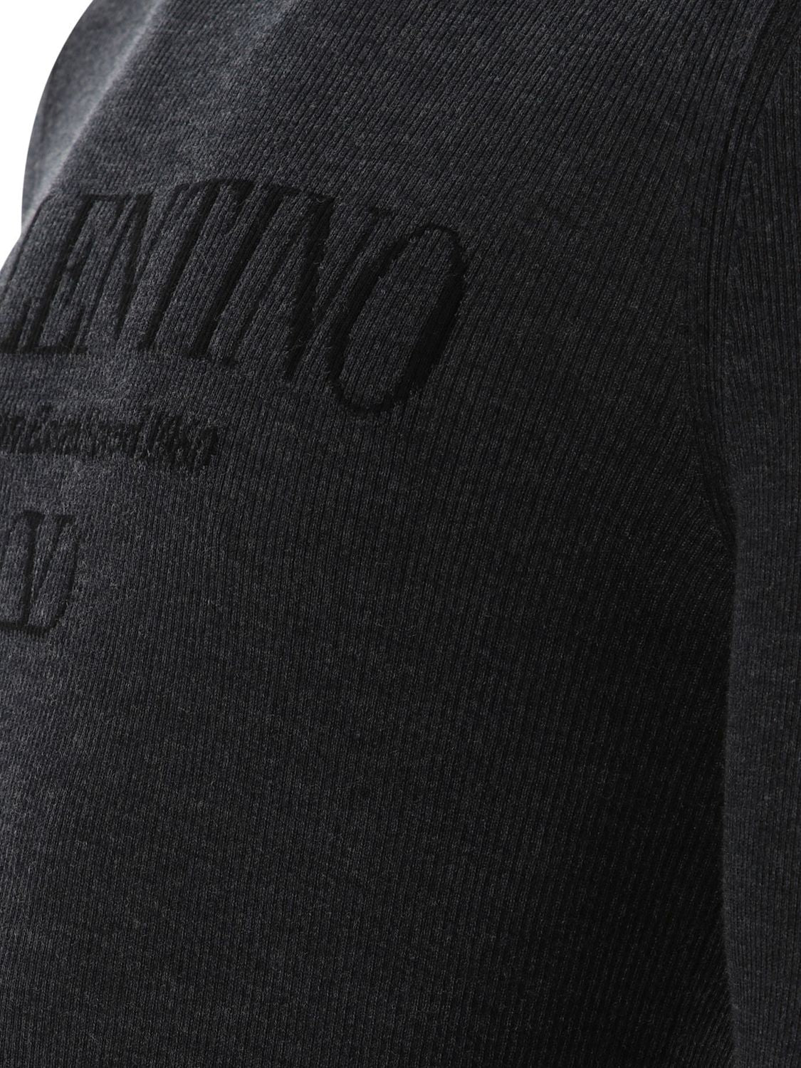 VALENTINO Sleek Wool Intarsia Sweater