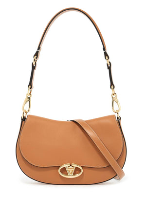 VALENTINO GARAVANI Small Ohval Leather Shoulder Bag