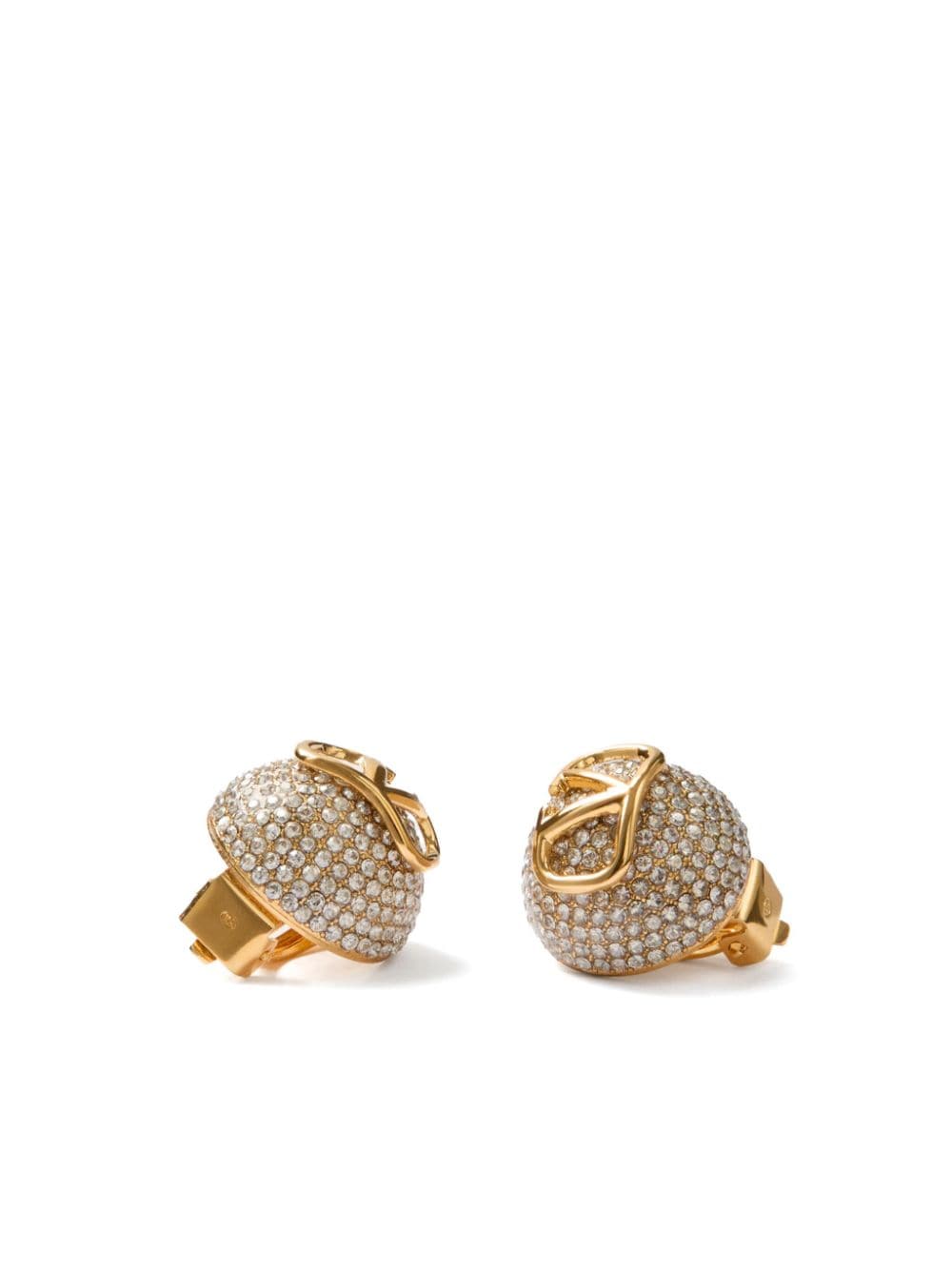 VALENTINO GARAVANI Mini Signature Strass Embellished Earrings