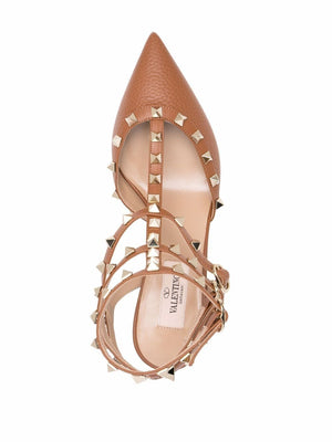 VALENTINO Rockstud Ankle Strap Pumps 65mm