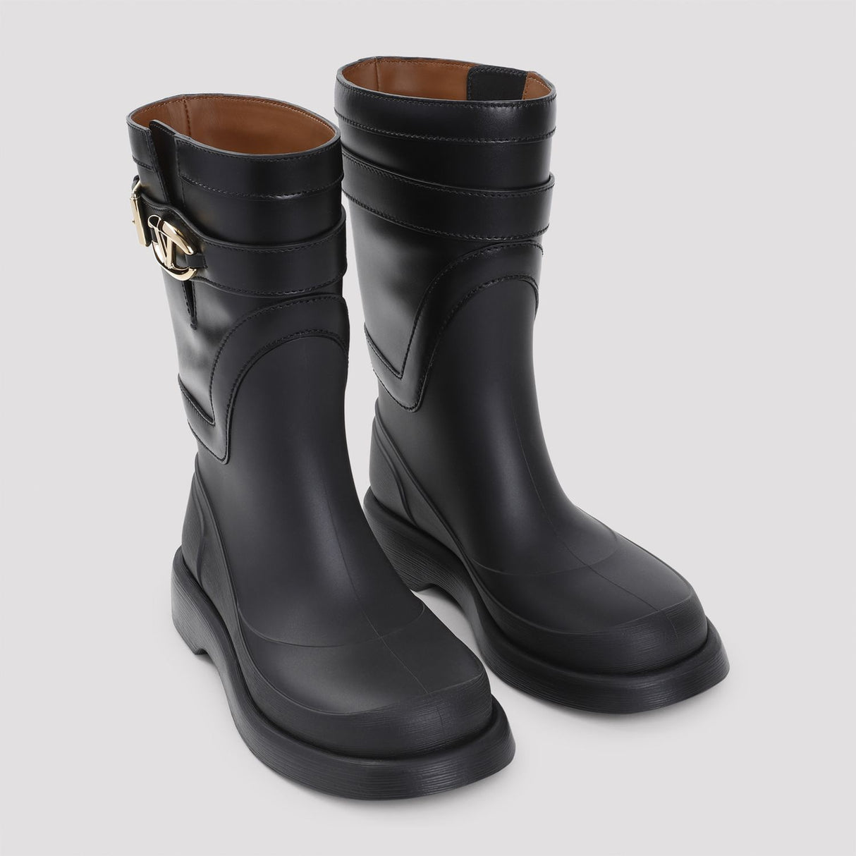 VALENTINO GARAVANI Chic Bold Logo Rain Boots