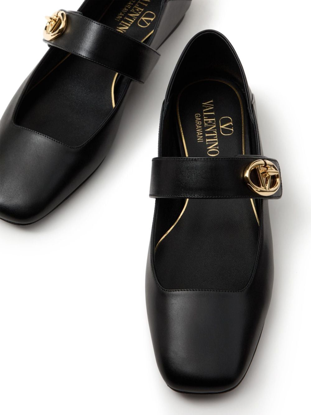 VALENTINO Ballerina Lock Detail Flat Shoes for Women