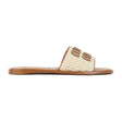 MIU MIU Nude & Neutrals Polyamide Sandals for Women - SS24 Collection