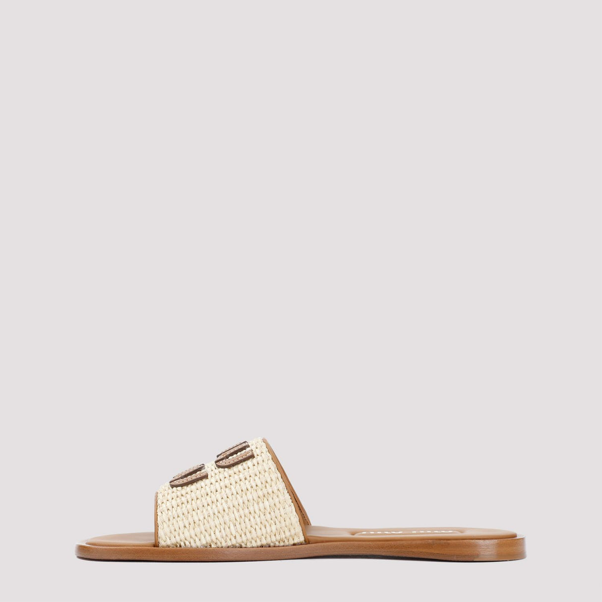 MIU MIU Nude & Neutrals Polyamide Sandals for Women - SS24 Collection