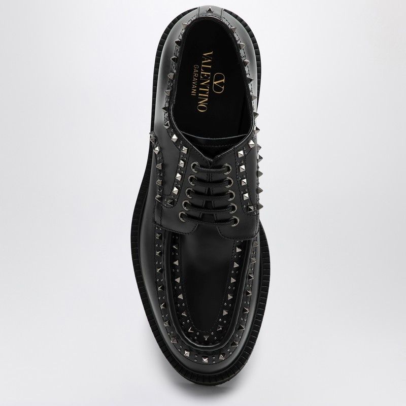 VALENTINO GARAVANI GentleGlam Derby Dress Shoes with Mini Studs