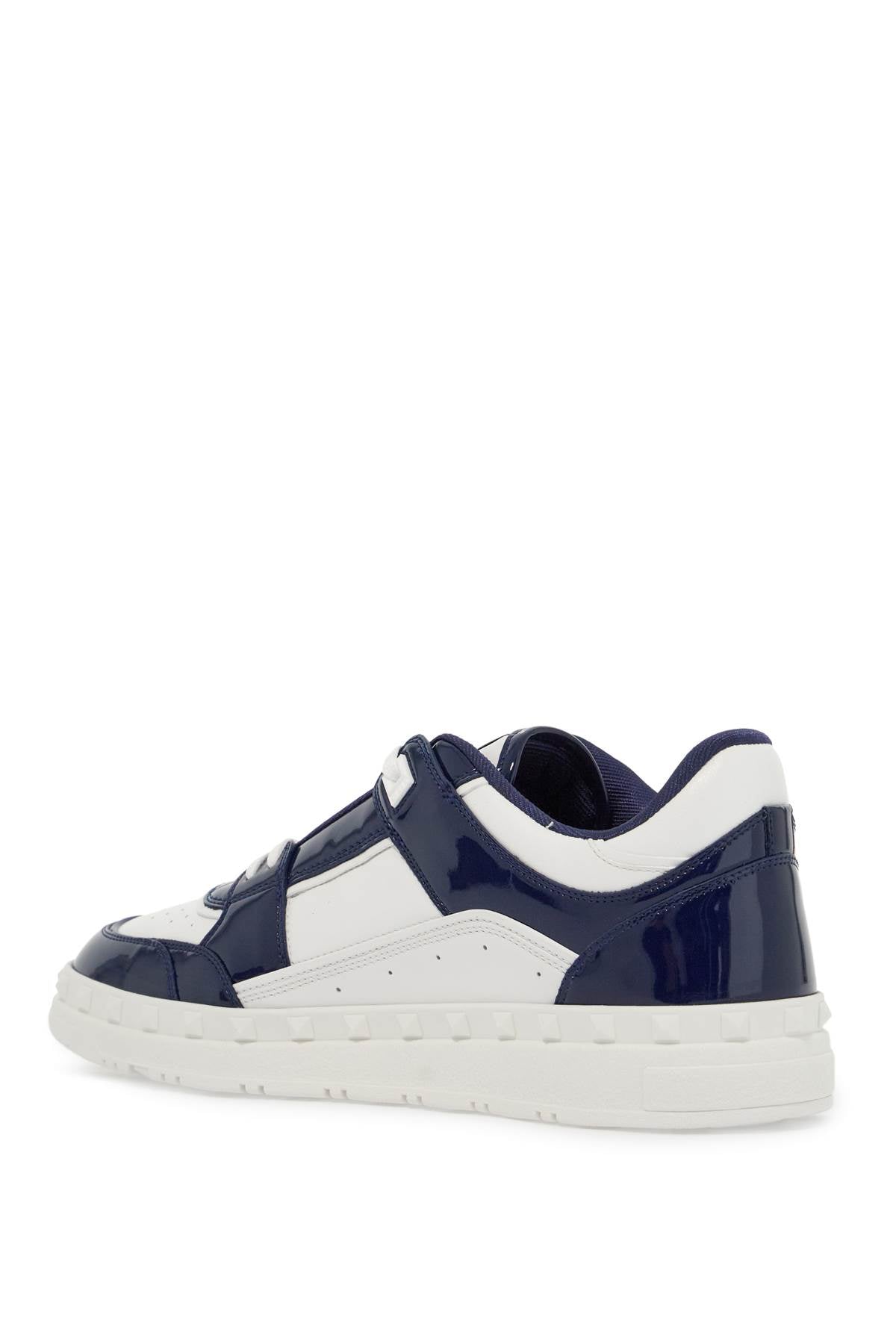 VALENTINO GARAVANI Patent Leather Low-Top Fashion Sneakers