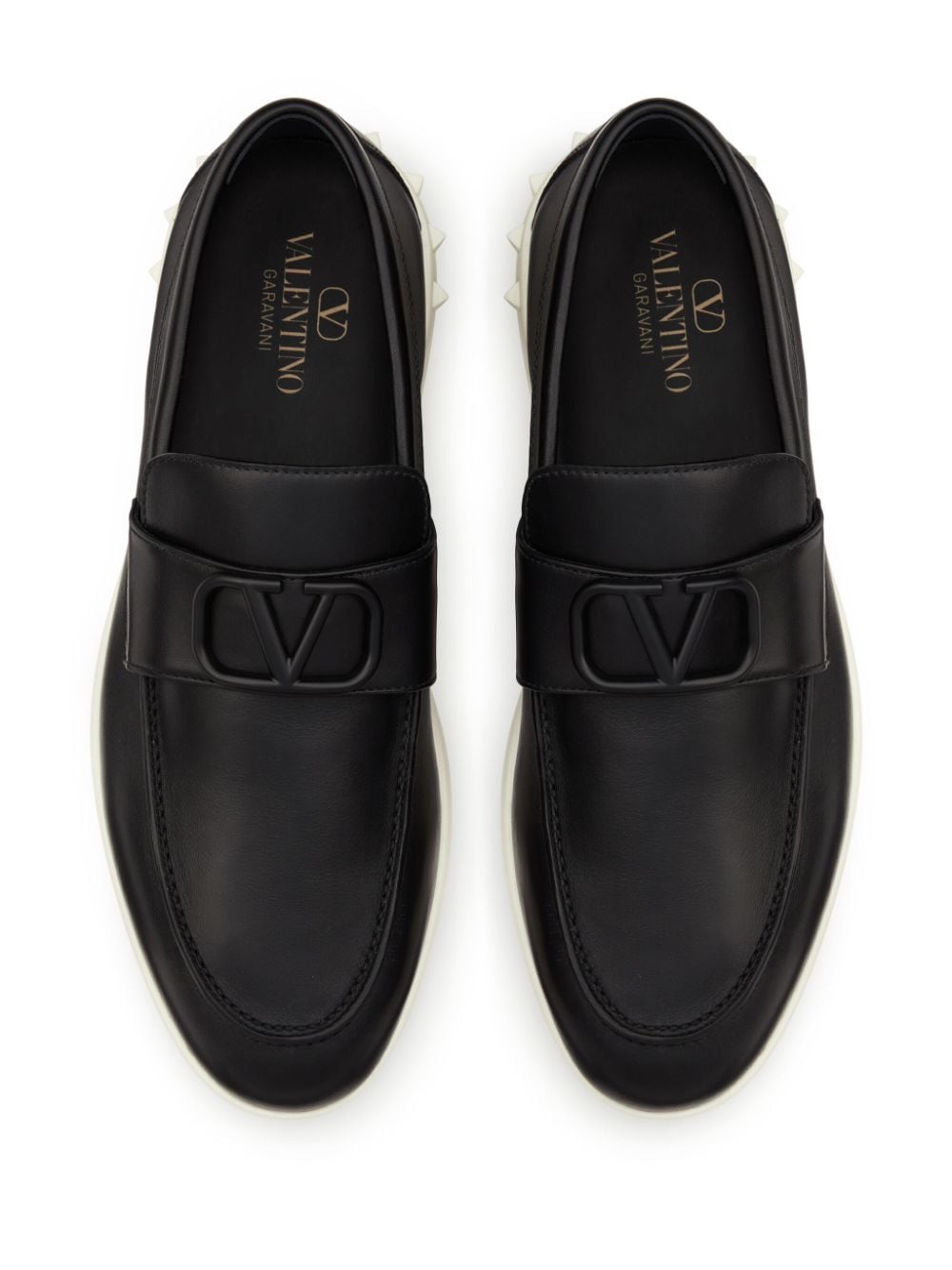 VALENTINO GARAVANI Leisure Flows Leather Slip-On Sneakers for Men