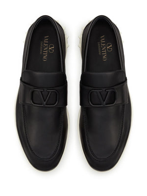 VALENTINO GARAVANI Leisure Flows Leather Slip-On Sneakers for Men