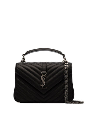 SAINT LAURENT Elegant Matelassé Mini Leather Handbag - 24x16x6 cm