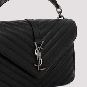 SAINT LAURENT Elegant Matelassé Mini Leather Handbag - 24x16x6 cm