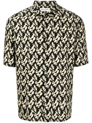 SAINT LAURENT Viscose Mini Shirt for Men