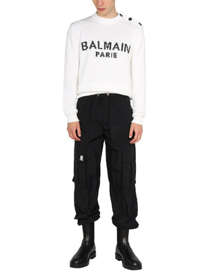 BALMAIN Logo Cargo Pants for Men