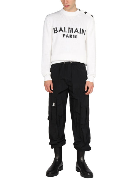 BALMAIN Logo Cargo Pants for Men