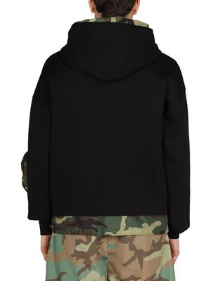 DOLCE & GABBANA Urban Camo Sweatshirt with Drawstring Hood