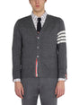 THOM BROWNE Men's Regular Fit Intarsio 4Bar Cardigan - Size 3