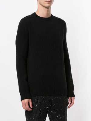 SAINT LAURENT Cashmere Round Neck Long Sleeve Sweater