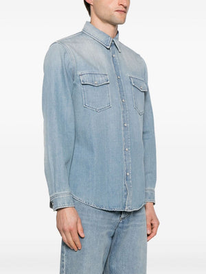 SAINT LAURENT Oversized Cotton Shirt - Size L