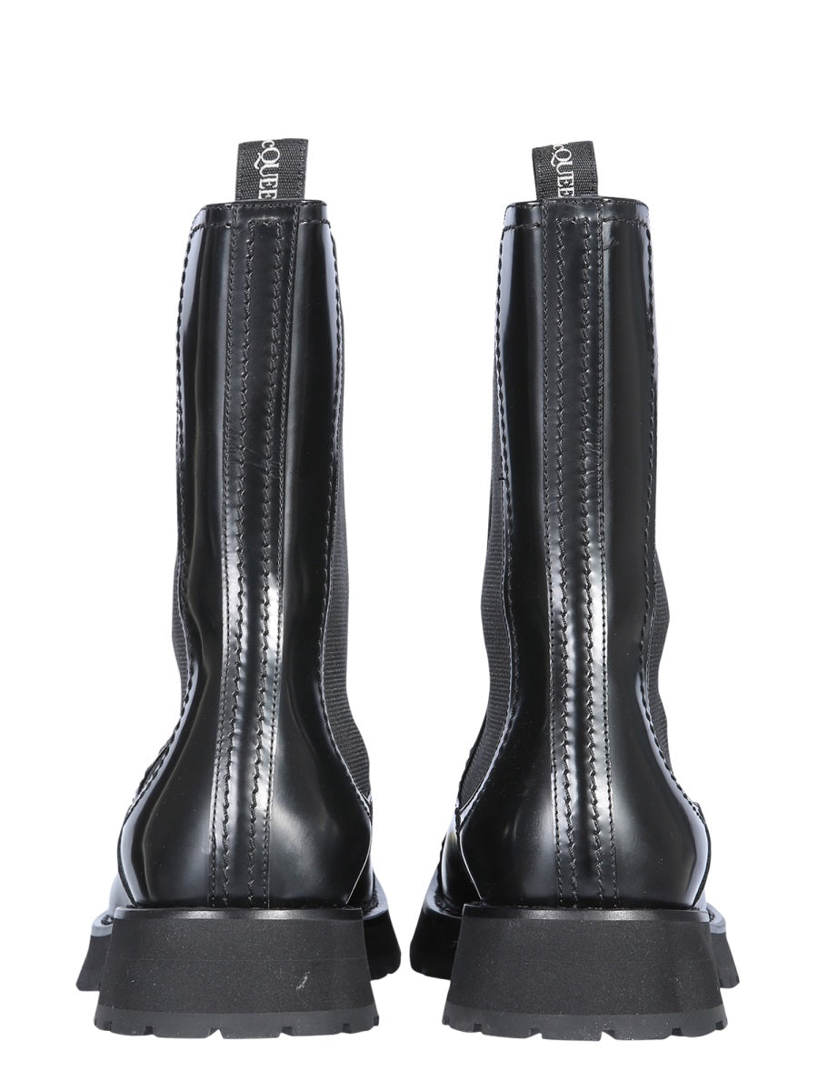 ALEXANDER McQUEEN Men's Studded Boot with Rubber Midsole