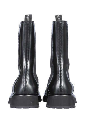 ALEXANDER McQUEEN Men's Studded Boot with Rubber Midsole