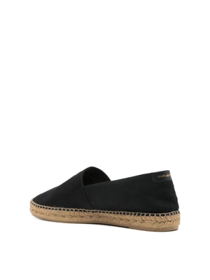 SAINT LAURENT Embroidered Logo Espadrilles for Men