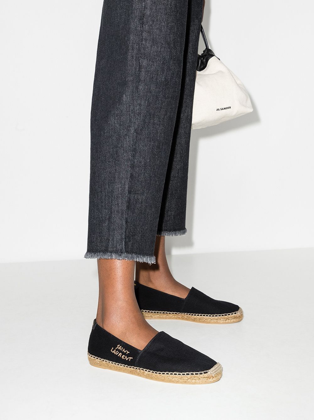 SAINT LAURENT Signature Canvas Espadrilles