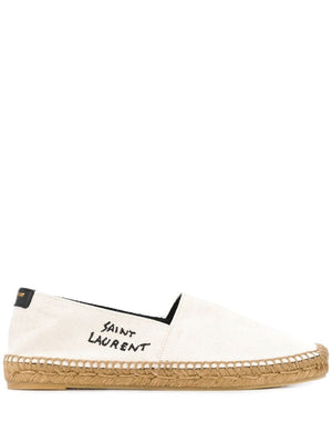 SAINT LAURENT Signature Canvas Espadrilles - Women’s Slip-On Style