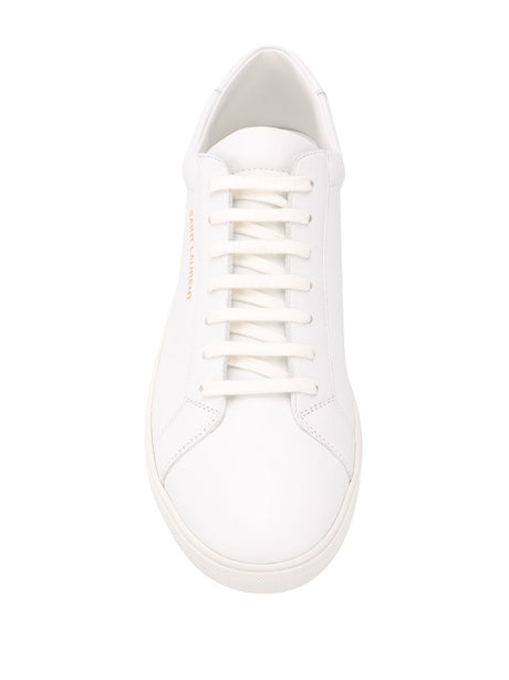 SAINT LAURENT Andy Low-Top Leather Sneakers