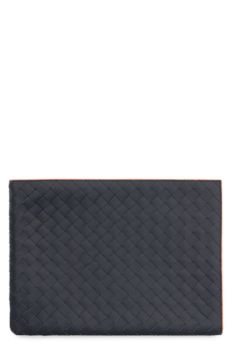 BOTTEGA VENETA Intrecciato Leather Clutch - 33 cm x 24 cm