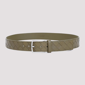 BOTTEGA VENETA Woven Leather Belt for Men - FW24 Collection