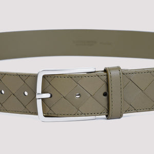 BOTTEGA VENETA Woven Leather Belt for Men - FW24 Collection