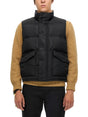 ALEXANDER McQUEEN High Neck Graffiti Logo Print Down Vest