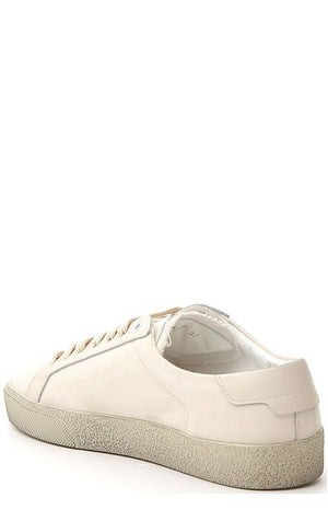 SAINT LAURENT Women's Classic Embroidered Court Sneakers