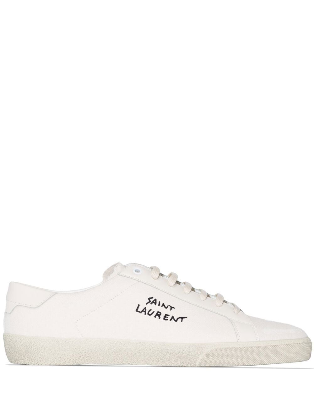 SAINT LAURENT Logo Print Low Top Sneakers for Men