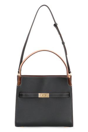 TORY BURCH Refined Leather Handbag with Statement Details