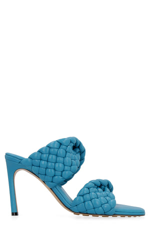 BOTTEGA VENETA Blue Leather Stiletto Sandals for Women - FW20 Collection